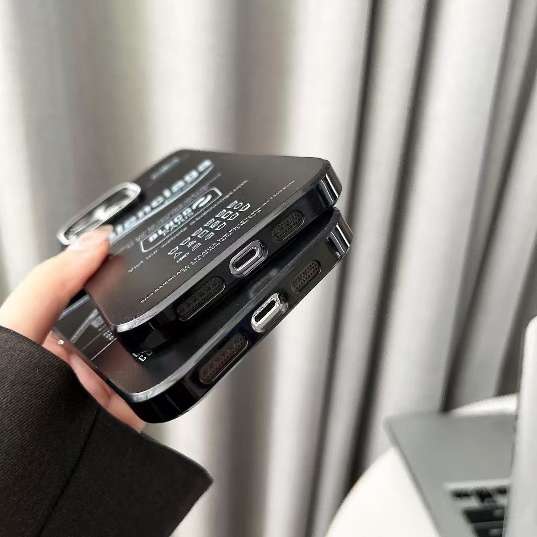 Luxury Black Balenciaga iPhone 16 15 Pro Max Case - Image 9