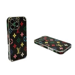 Designer LV iPhone 16 Pro Max Case Leather Luxury with Louis Vuitton Logo Design