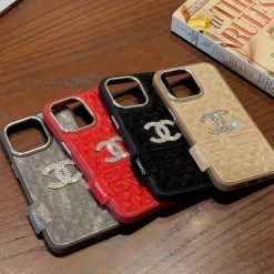 Chanel Cases iPhone 16 15 14 Pro Max Leather Case for iphone