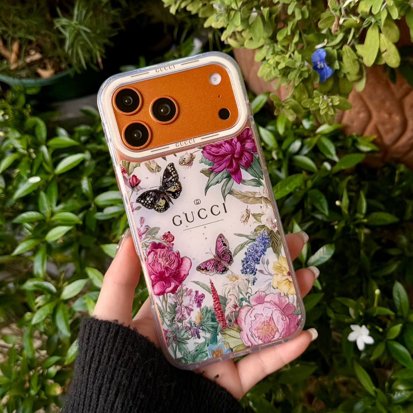 Floral Gucci GG iPhone 17 Pro Max Soft Case Vintage Rose Flower Bloom Designer Cover for iPhone 17 Air 16 Pro Max 15 Pro Max 14 Pro Max Luxury Protective Phone Case - Image 7
