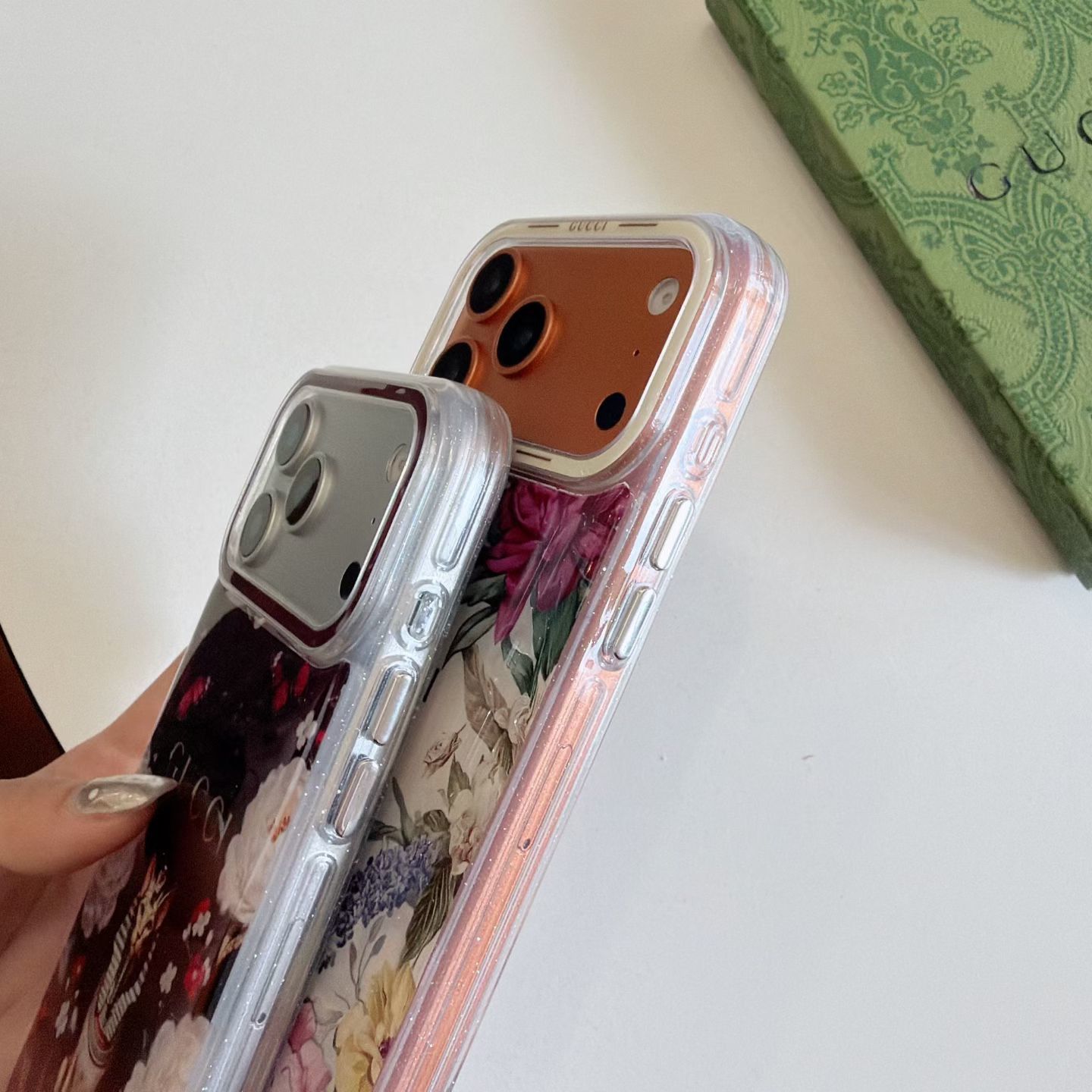 Floral Gucci GG iPhone 17 Pro Max Soft Case Vintage Rose Flower Bloom Designer Cover for iPhone 17 Air 16 Pro Max 15 Pro Max 14 Pro Max Luxury Protective Phone Case - Image 10
