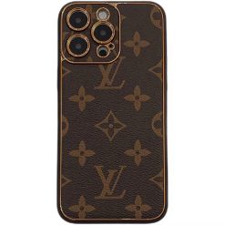 Louis Vuitton iPhone 15 16 17 Pro Max Leather Case LV Monogram Phone Cases covers