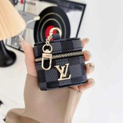 Louis Vuitton AirPods Pro 2 3 4 Leather Case Mini Bag Designer LV AirPods Cover Wallet Style Luxury Protective Case