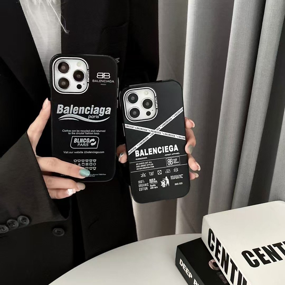 Luxury Black Balenciaga iPhone 16 15 Pro Max Case - Image 8