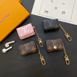 Louis Vuitton AirPods 4 / AirPods Pro 2 / AirPods 3 Leather Case – LV AirPods Case with Chain Holder