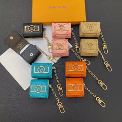 Louis Vuitton AirPods 4 Case – LV AirPods Pro 2 Leather Case Luxury Designer Cover