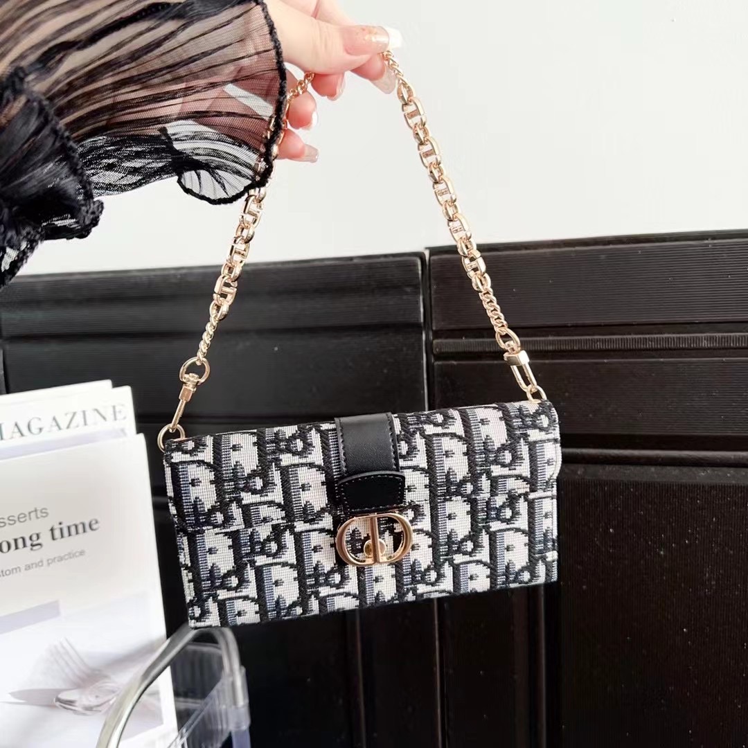 Dior Phone Bag Case iPhone 16 15 Pro Max With Chain Strap Card Holder - Image 2