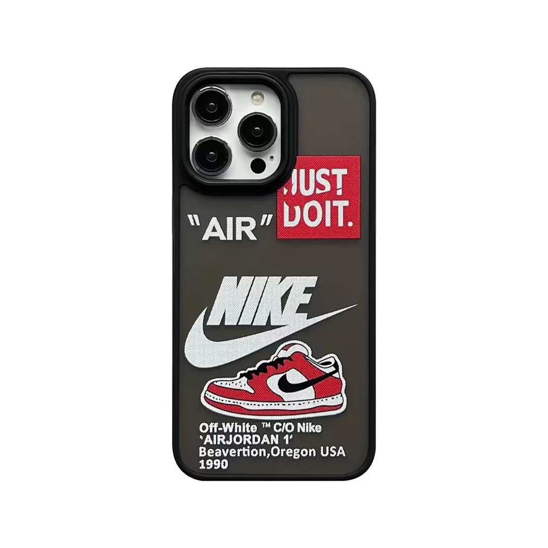 Black Slim AIR-NIKE Phone Case iPhone 17 Air 16 15 14 Pro Max Case - Image 3