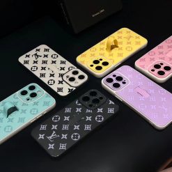 LV iPhone 17 16 Pro Max Leather Case With Finger Holder Case Cover Designer Multi-Colors