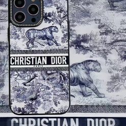 Christian Dior Paris Leather iPhone 17 16 15 Pro Max Case With Logo Designer Coque Cover