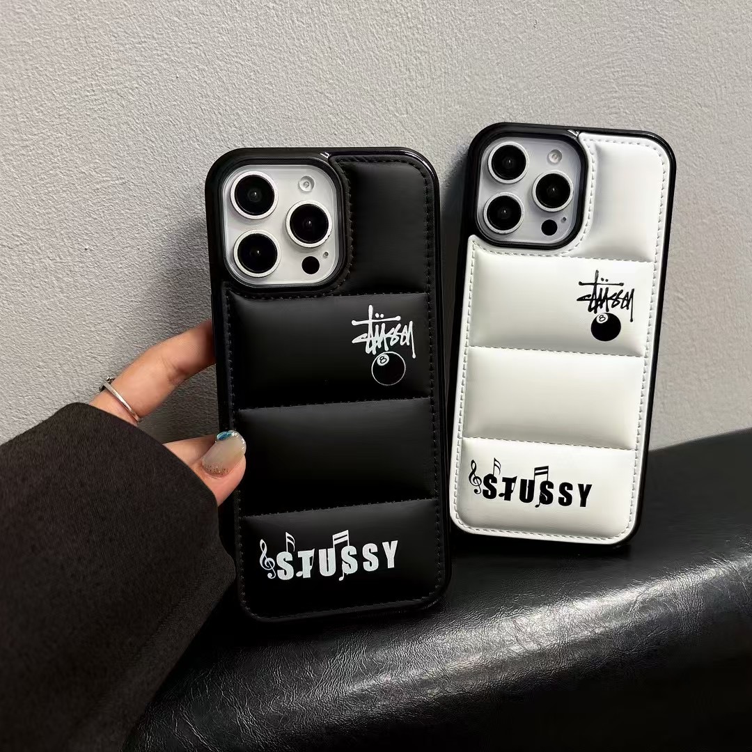 iPhone 17 Pro Max Case Leather Down Filling Stussy-Puffer - Image 6