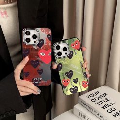 Play Heart Comme Des Garçons Phone Case Cover for iPhone 16 Plus 15 Pro Max Case