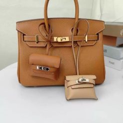 Mini Leather Handbag Charm Bag AirPods 4 3 Pro2 Cute Birkin Multipurpose Accessories