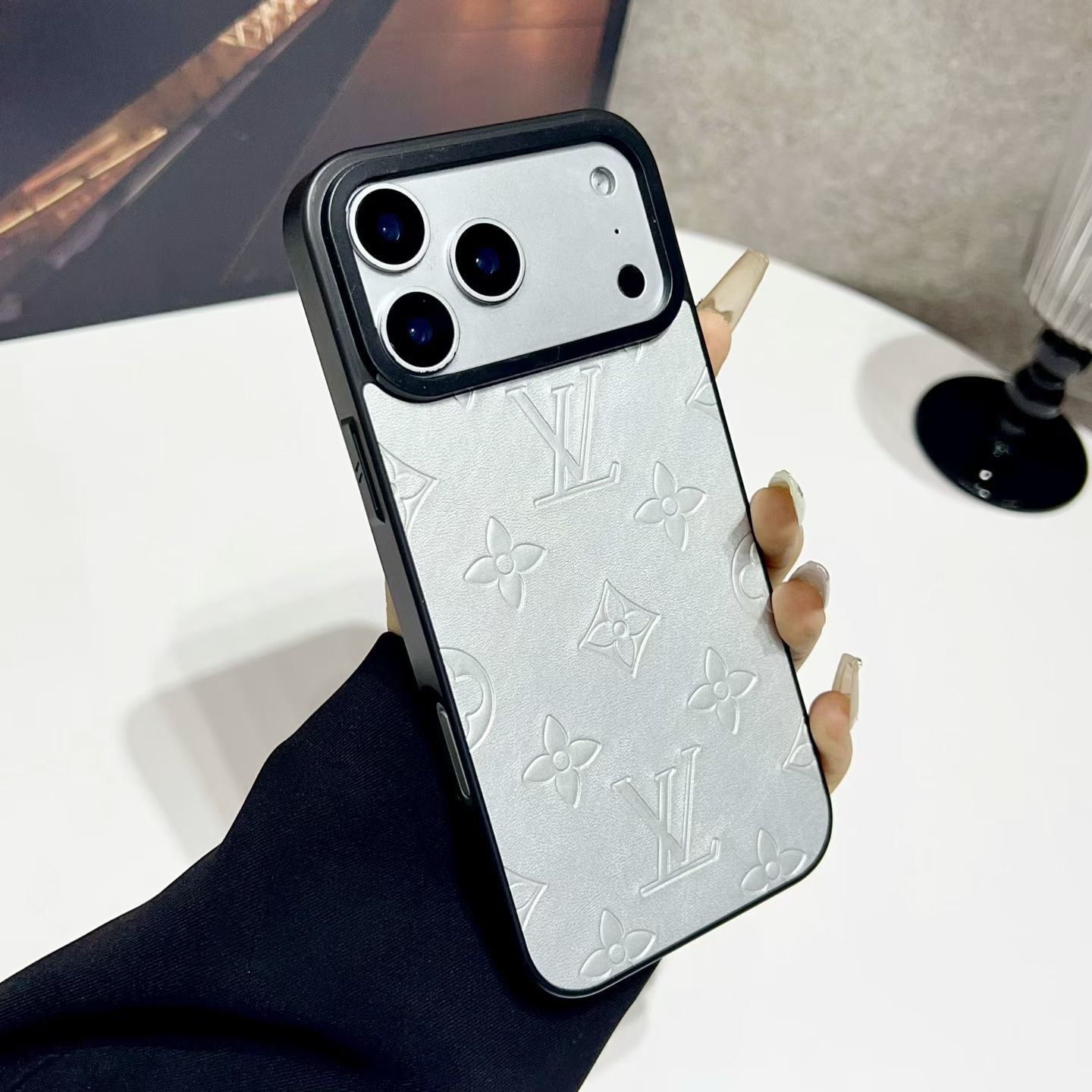 Orange Louis-Vuitton iPhone 17 Pro Max Leather Case – LV Designer Cover for iPhone 16 Plus / 15 Pro Max - Image 7