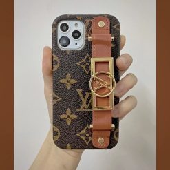 Louis Vuitton iPhone 16 Pro Max LV Case With Leather Handle Strap
