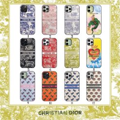 Luxury Dior iPhone 14 Pro Max Designer Soft TPU Case For iPhone 13 12 11 Pro Max Christian Dior Fashion Protective Cover