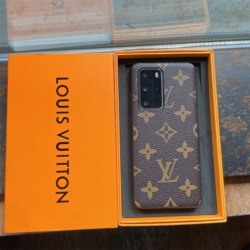 LV Samsung Galaxy S25 Ultra Leather Wallet Phone Case with Strap Card Holder Crossbody Pouch Cover for Samsung S25 Plus S24 Ultra S23 Ultra S22 Ultra S21 Ultra - Image 2