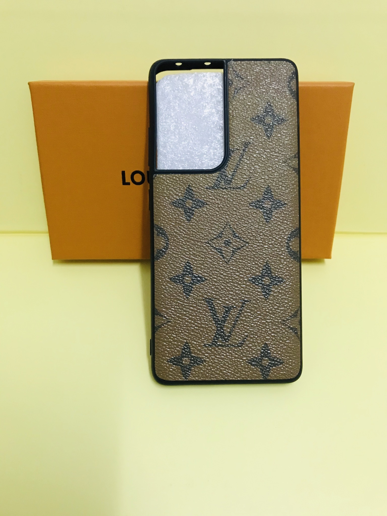 LV Samsung Galaxy S25 Ultra Leather Wallet Phone Case with Strap Card Holder Crossbody Pouch Cover for Samsung S25 Plus S24 Ultra S23 Ultra S22 Ultra S21 Ultra - Image 4