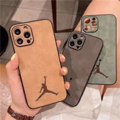 Jordan iPhone 16 Pro Max Leather Case Soft Skin Cover For iPhone 16