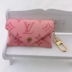 Pink Louis Vuitton Credit Card Bag Small Wallet Card Bag