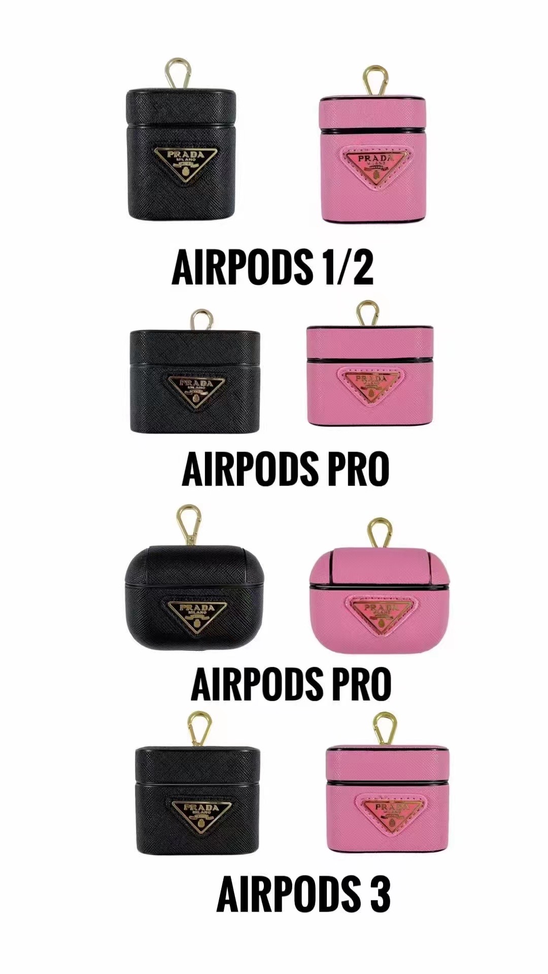 Prada Apple Watch Band iPhone 14 Case AirPods 3 Case - Image 3