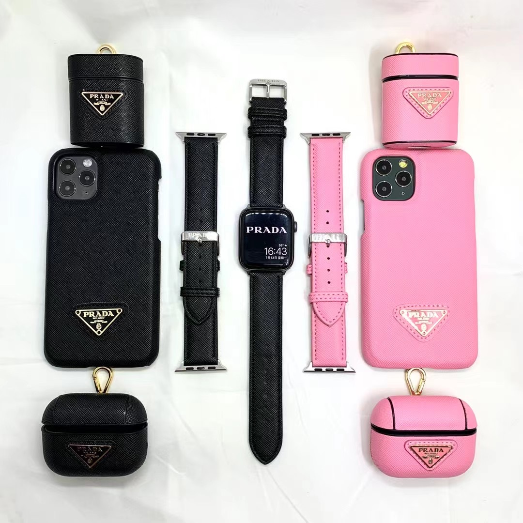 Prada Apple Watch Band iPhone 14 Case AirPods 3 Case