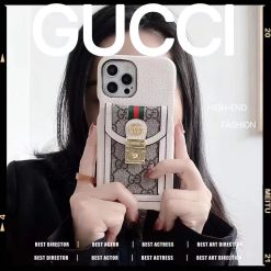 Gucci GG iPhone 15 16 Pro Max Case With Card Holder And Shoulder Strap