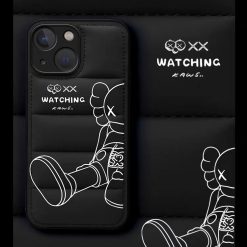 Kaws Phone Case iPhone 16 Plus 15 14 Pro Max Leather Case