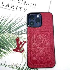 Louis-Vuitton iPhone 17 Air 15 16 Pro Max LV Leather Case Luxury Designer Phone Cover